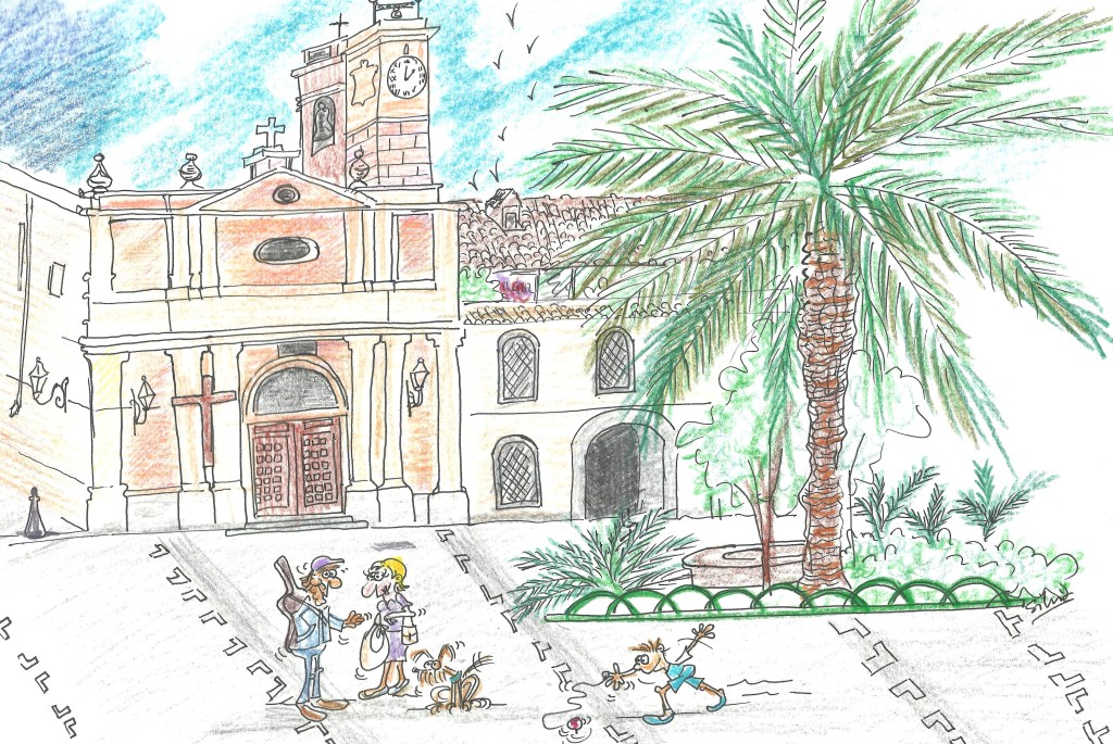 Caricatura que es la imagen del blog Disfruta Benimaclet