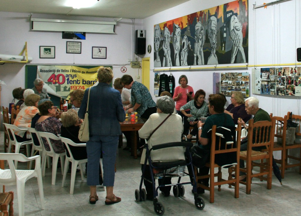 Interior de la sede de la Asociación vecinal de Benimaclet. 