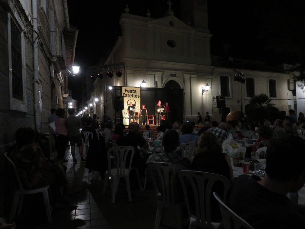 Vista de la Plaza de Benimaclet durante la Festa Estellés 2017