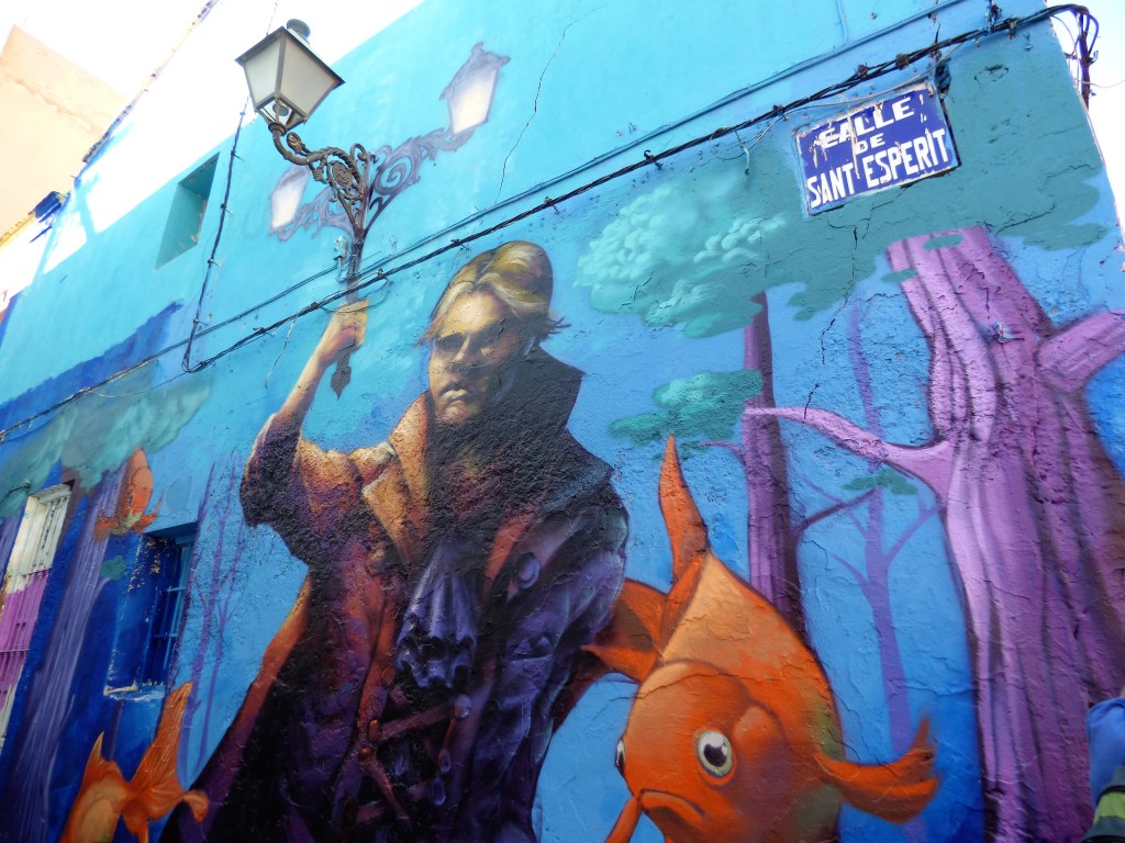 Arte urbano creado en el Benimaclet conFusión de 2017. 