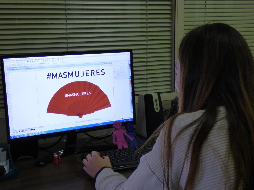 Diseño de los abanicos tojos de los Goya