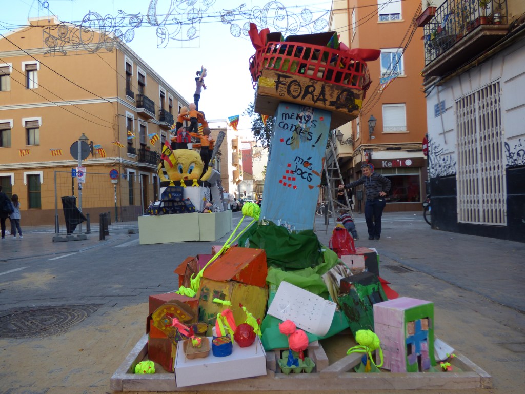 Falla popular en Benimaclet