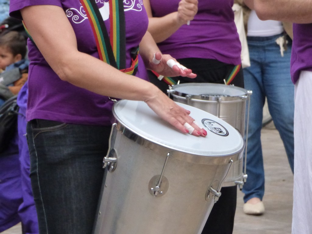 Un instrumento de la batucada Embolic