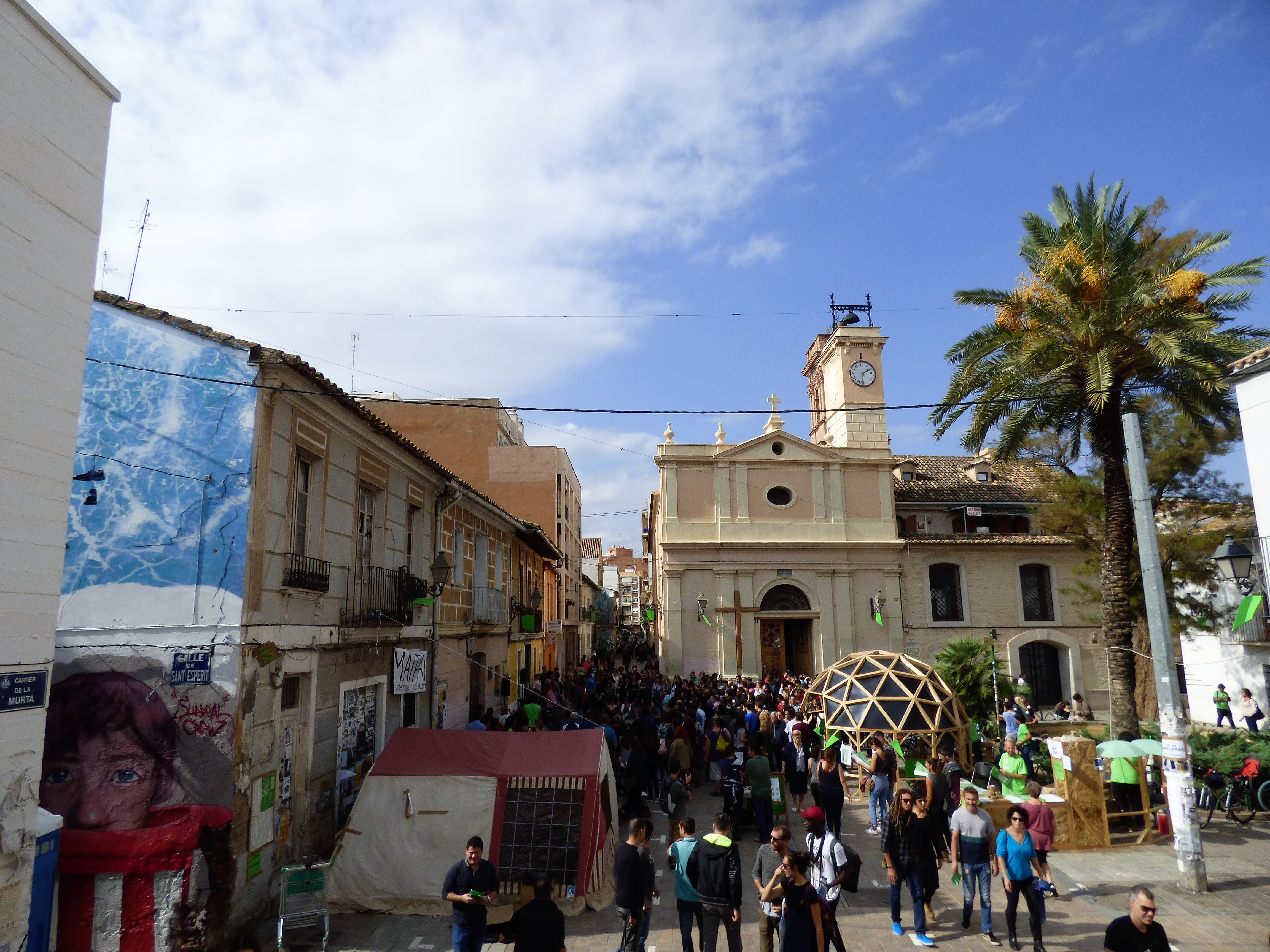 La plaza de Benimaclet durante el conFusión 2018