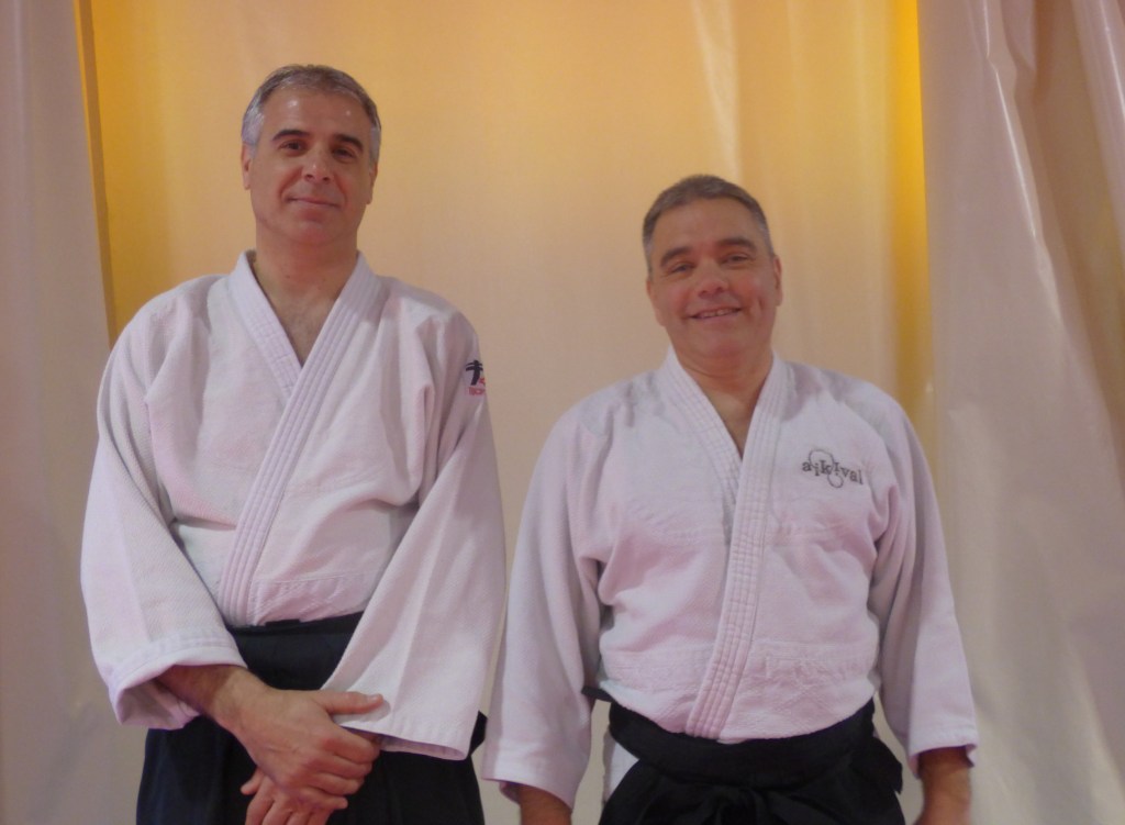 Vicente Tatay (izqda) y Rafael Balbastre (dcha), Maestros Nacionales de Aikido