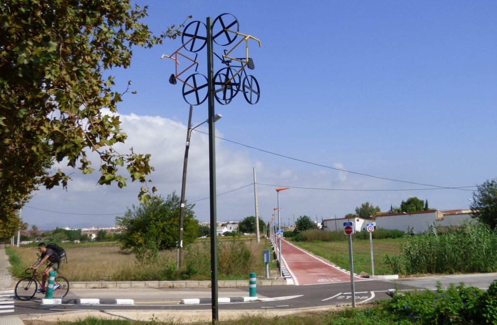 Vía ciclista de Benimaclet, en la antigua Vía Churra