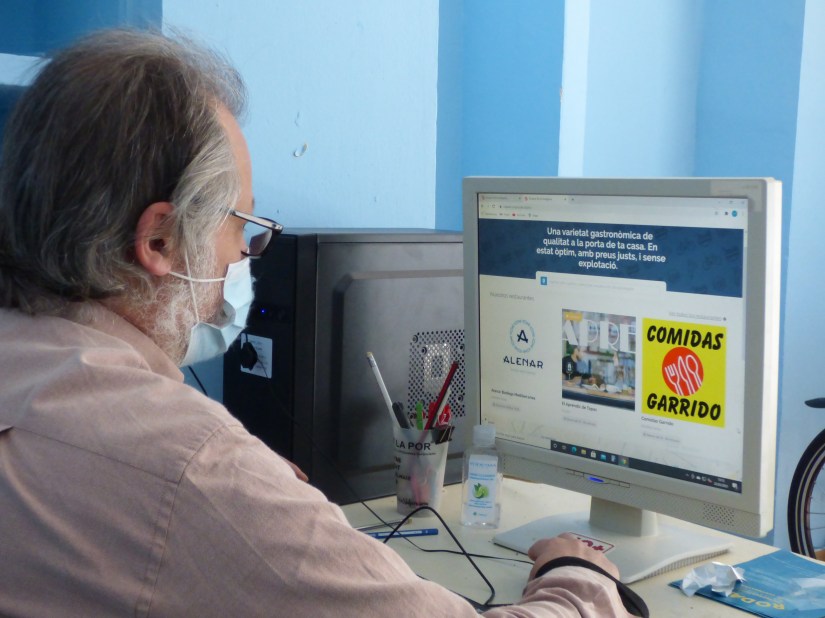 Aplicación desde la que Rodant gestiona los pedidos en Benimaclet