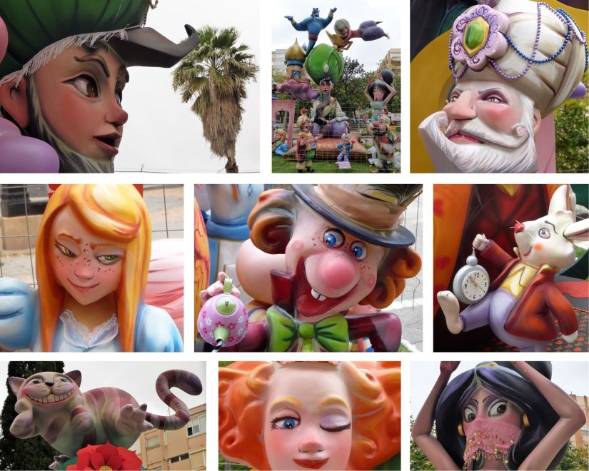 Escenas de la Falla Emili Baró-Enriqe Ginesta de Benimaclet 2022. 