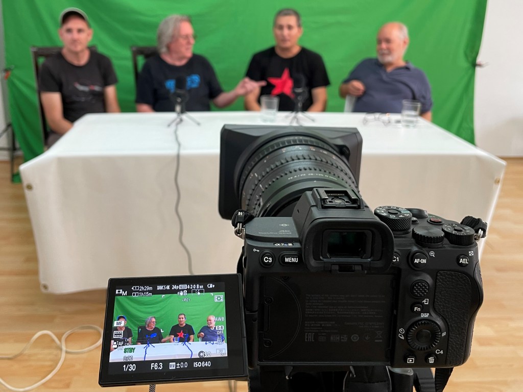 Grabación del programa 'Com cagalló per séquia' para La Séquia, la radiotelevisión de Benimaclet