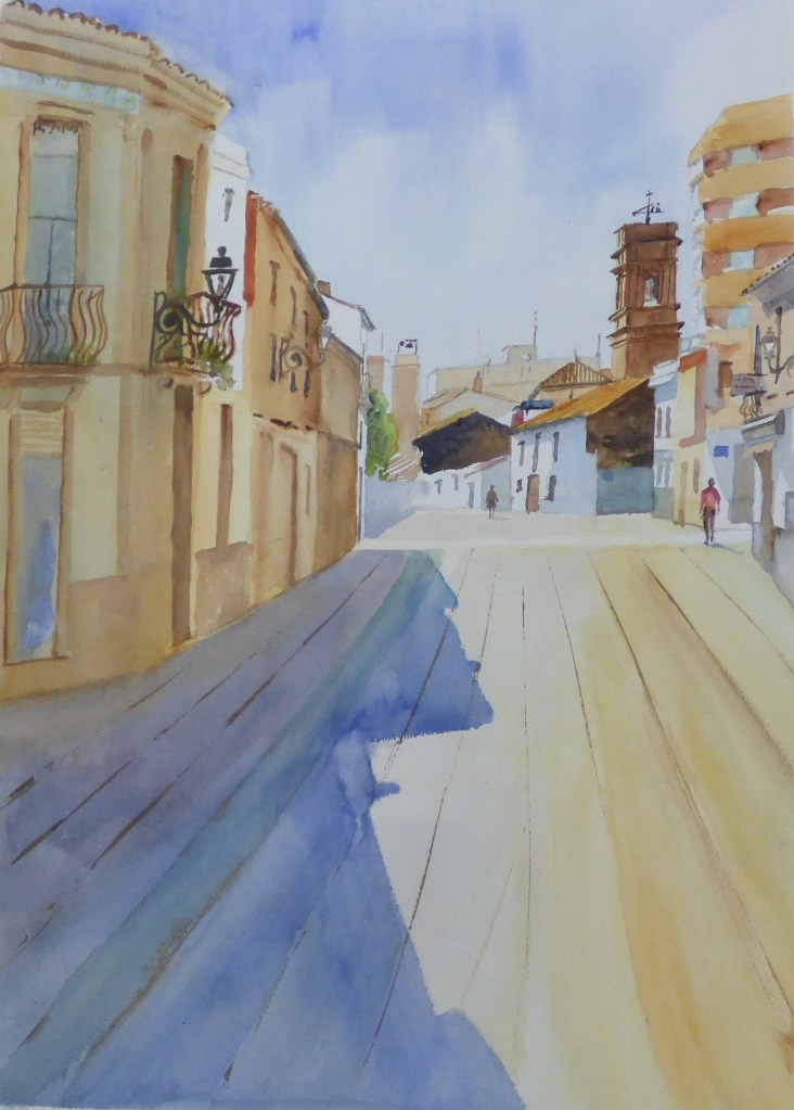 Benimaclet reflejado en un concurso de pintura rápida de las fiestas