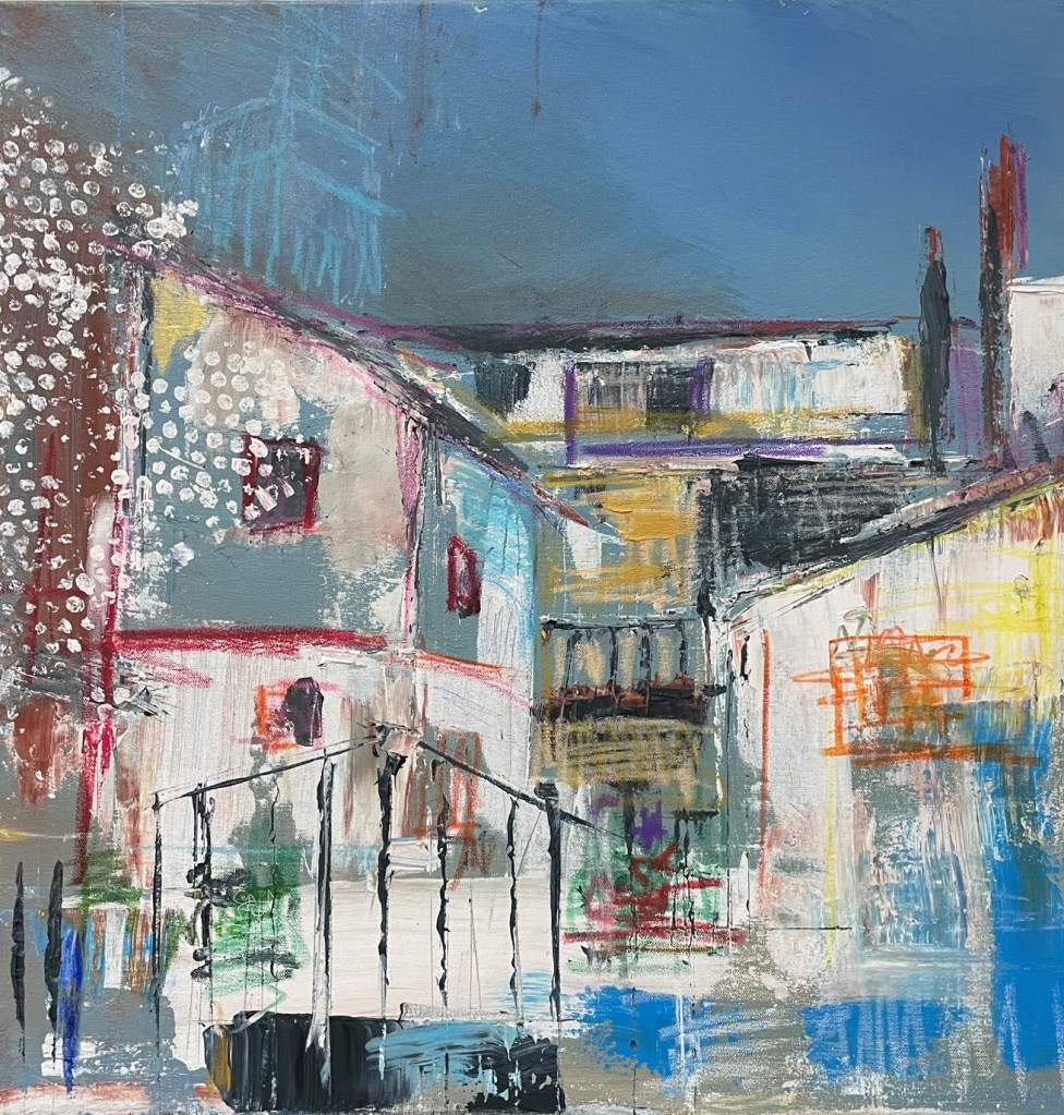 Benimaclet reflejado en un concurso de pintura rápida de las fiestas