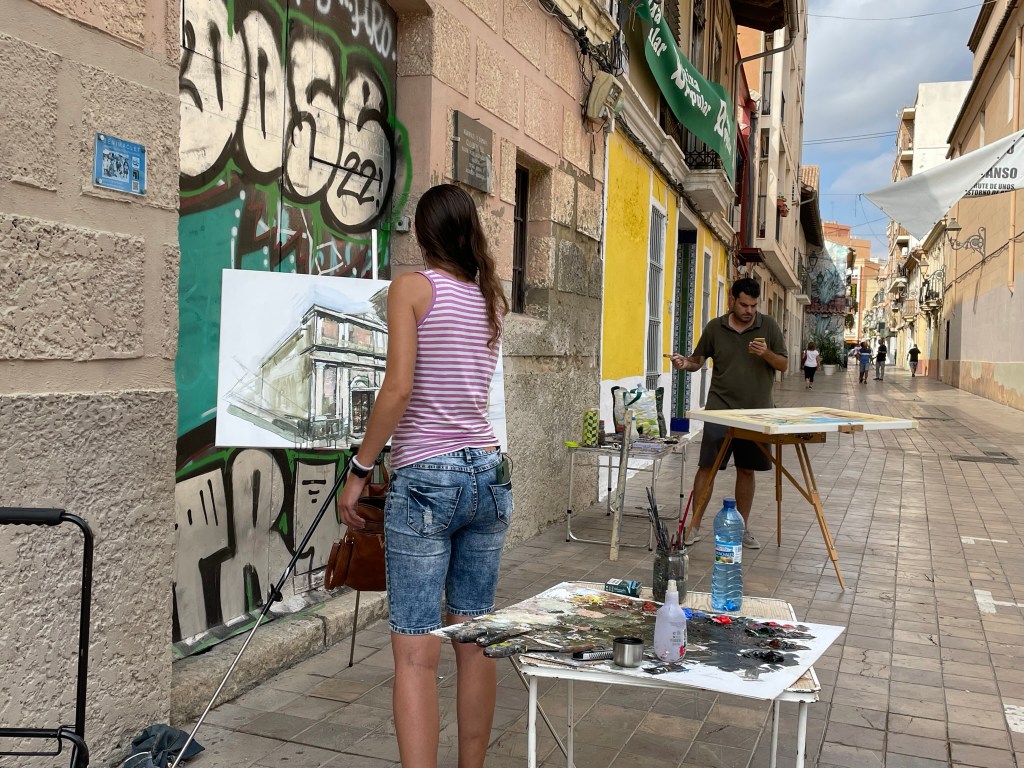 Concurso de pintura rápida en las calles de Benimaclet