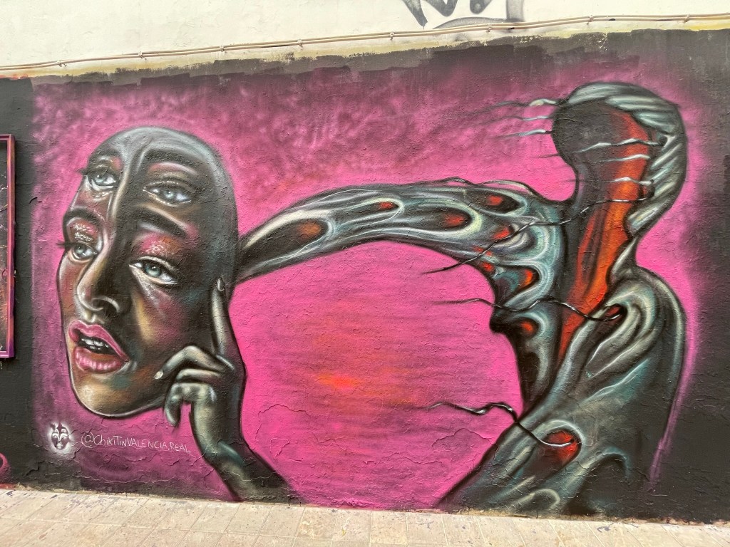 Mural de Chikitín en Benimaclet