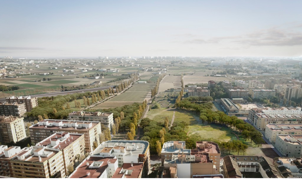 Propuesta de un parque que conecte la ciudad de València con la huerta por Benimaclet