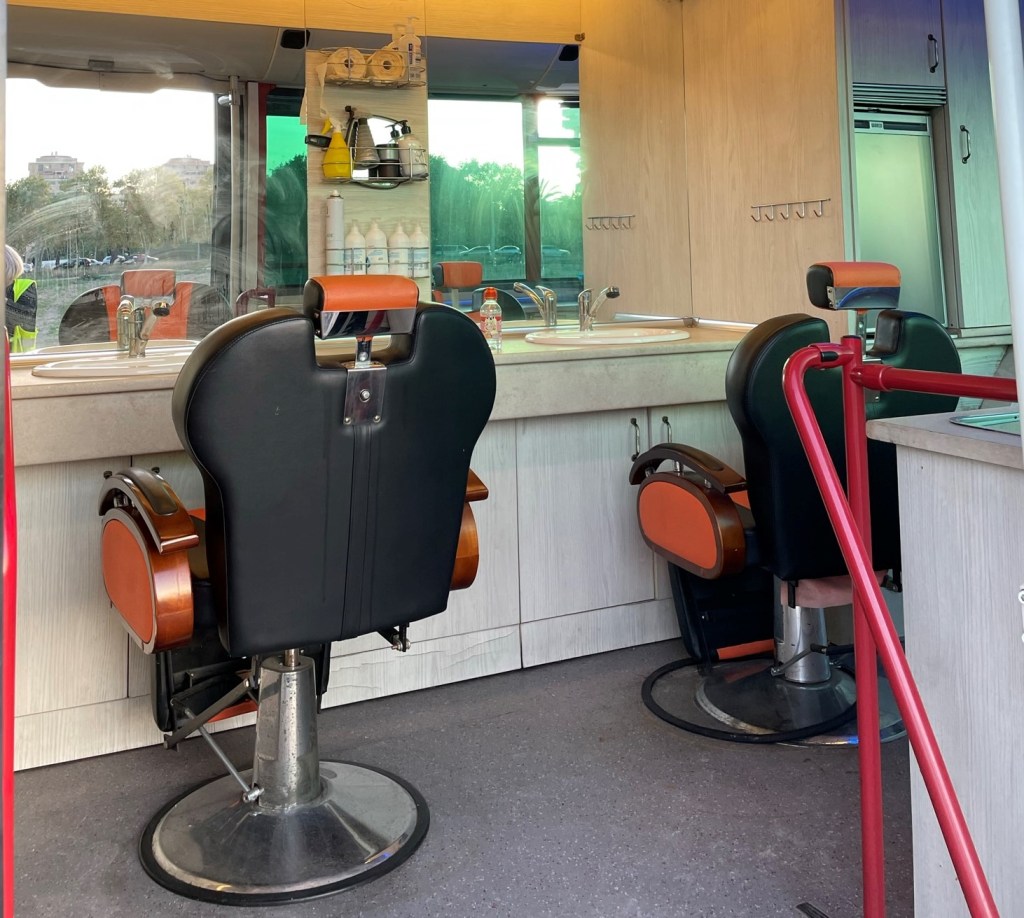 Interior del HigieneBús 