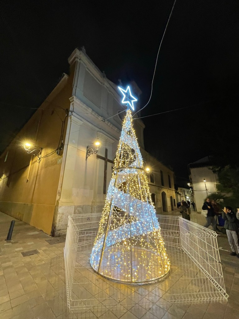 Árbol de Navidad de la plaza de Benimaclet