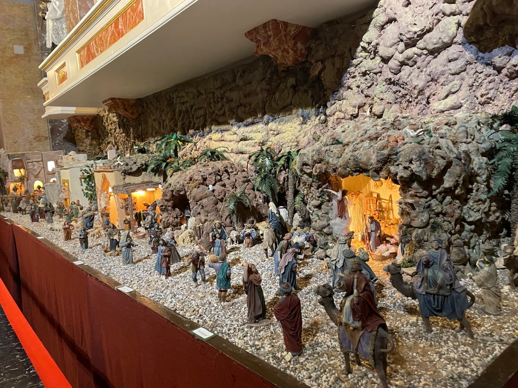 Belén artesano en la iglesia de Benimaclet