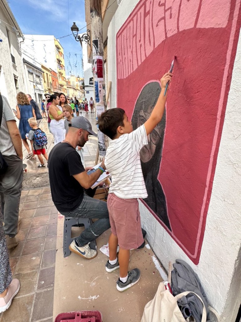 Mural de Ricardo Sorlí para el festival conFusión de Benimaclet 2023. ©DsftBenimaclet