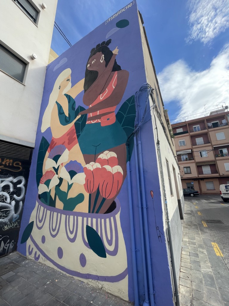 Mural de Its Mancho para el festival conFusión 2023. ©DsftBenimaclet