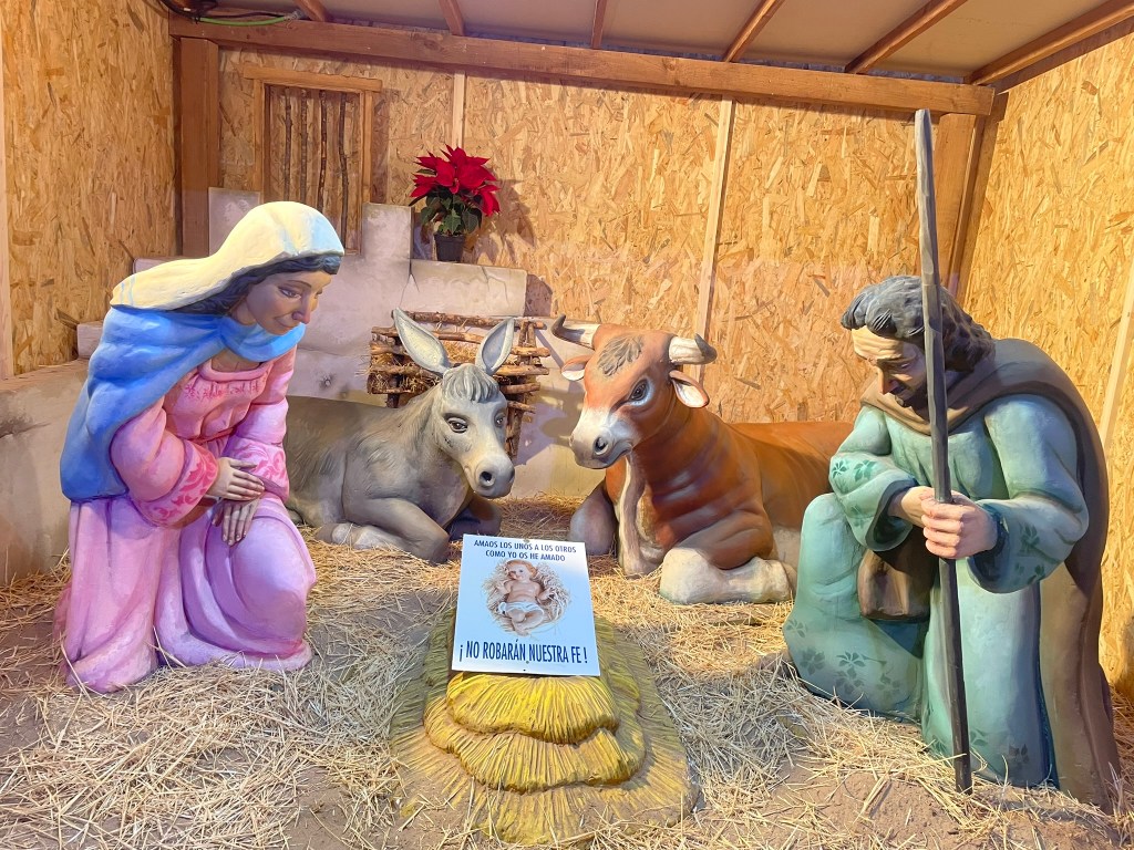 Una estampa ocupa el lugar el Niño Jesús Robado en Benimaclet