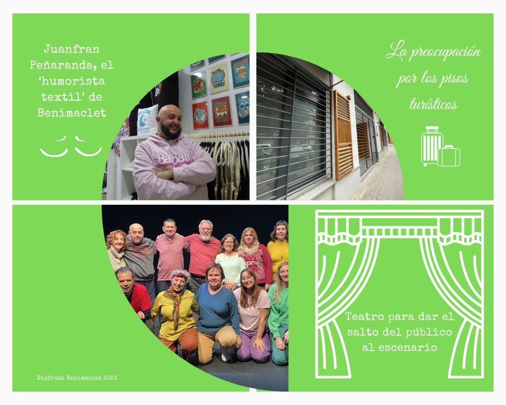 Tres de los reportajes de Disfruta Benimaclet en 2023