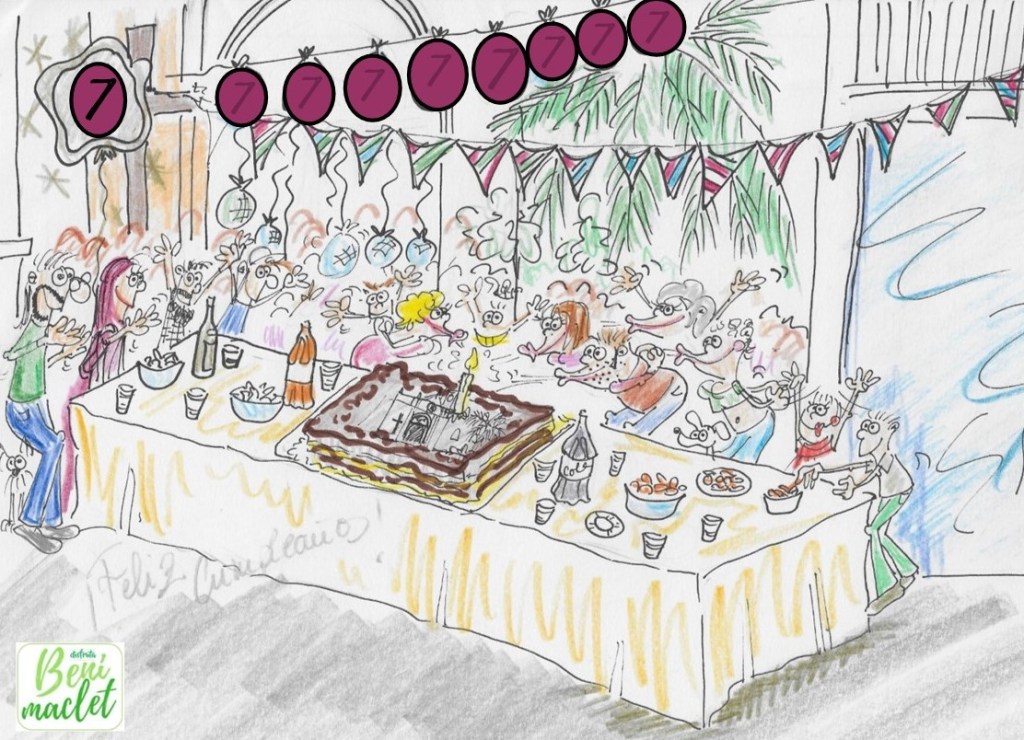 Felicitación a Disfruta Benimaclet en el aniversario del blog