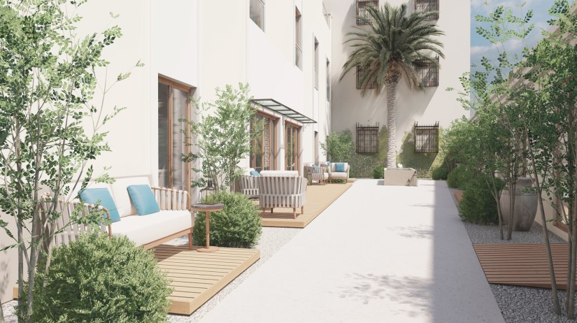 Imagen de Bypillow sobre su futuro hotel en Benimaclet.