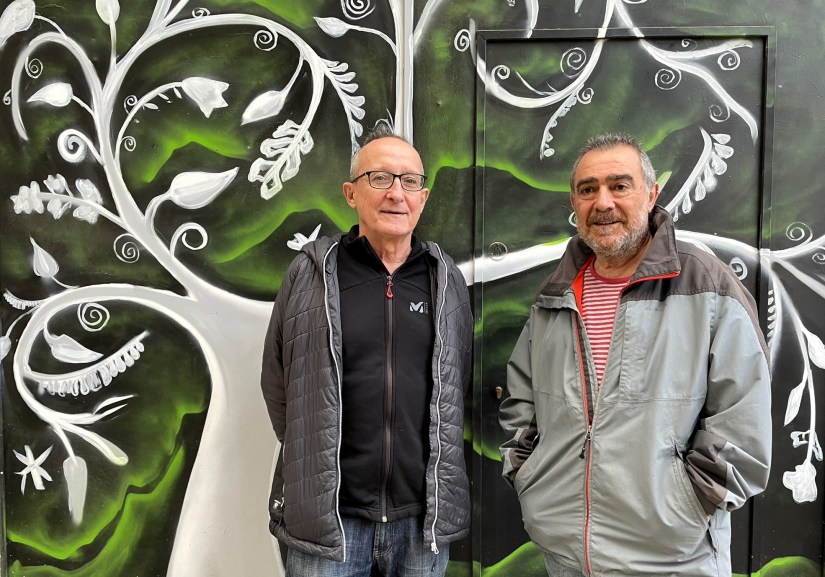 Dos socios de la Colla Excursionista de Benimaclet