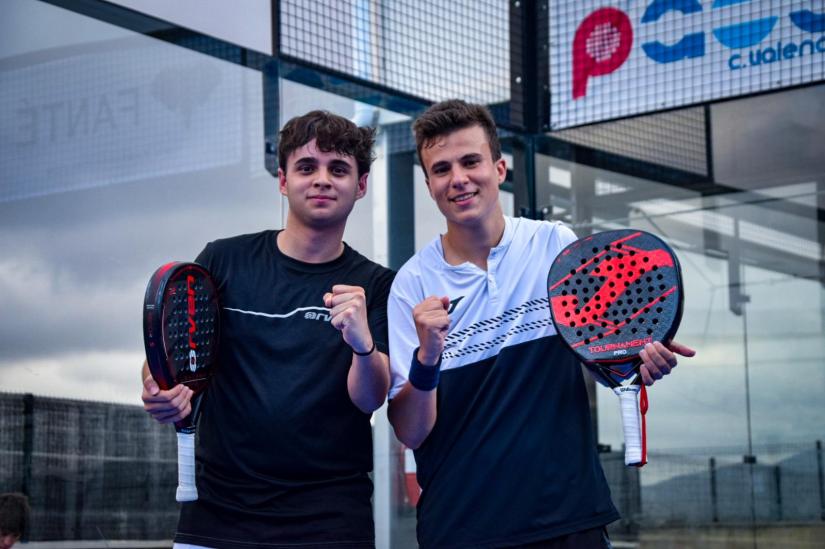 Lucas Orduña cunado se proclamó campeón de pádel de la Comunitat Valenciana