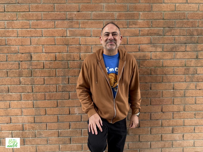 El profesor Enric Senabre en Benimaclet.