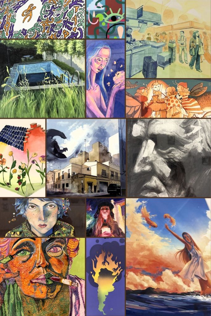 Obras de la primera edición de Expo Il·lustra Benimaclet