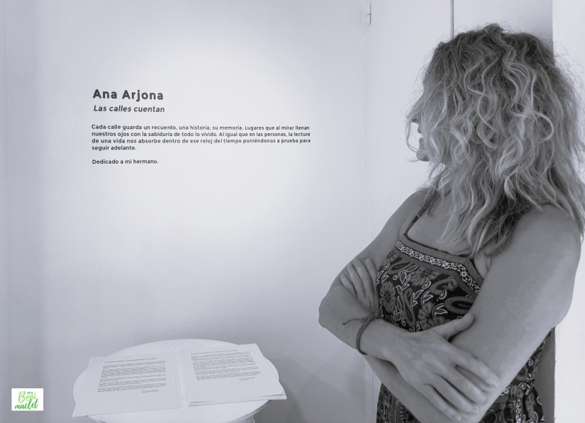 Ana Arjona en la exposición de sus obras en Benimaclet, que ha dedicado a su hermano